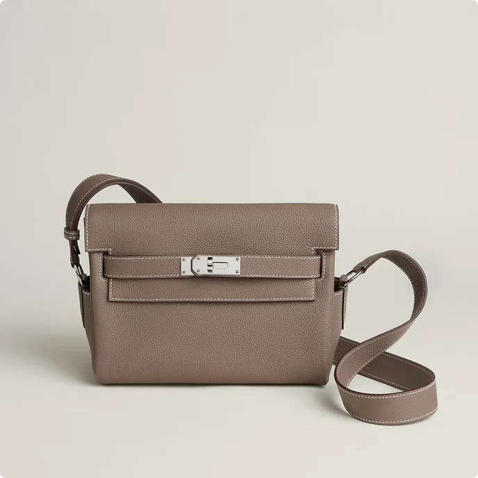 Hermes Hermes Kelly Messenger Togo Etoupe PHW